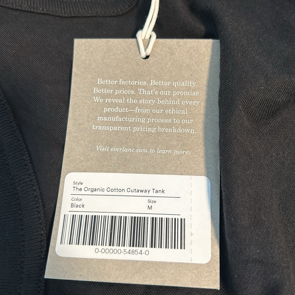 NWT Everlane The Organic Cotton Cutaway Tank - Picture 11 of 13